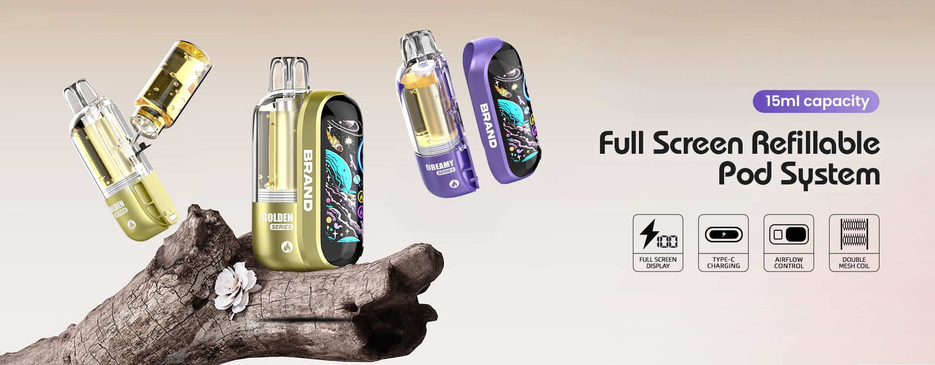 25000 PUFFS PREFILLED POD SYSTEM